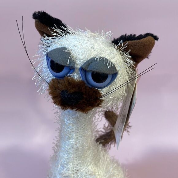 American Greetings 8.5" Carlton Cards Kitty Cat Poseable Twisted Whiskers Plush - Picture 6 of 7